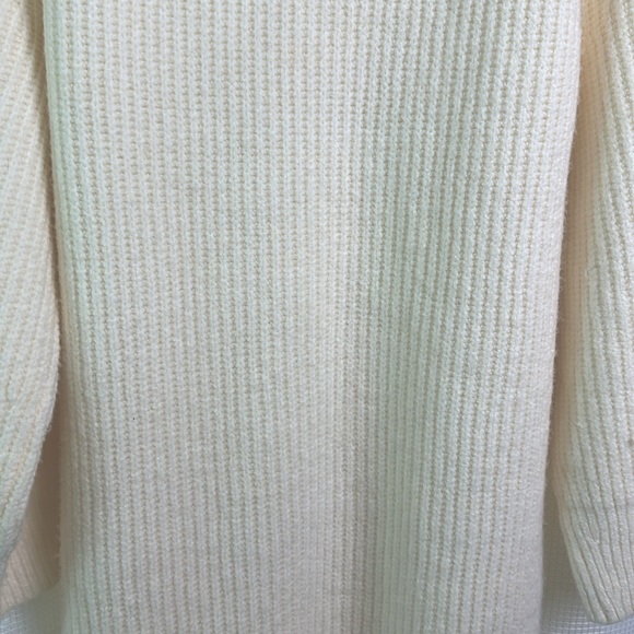 Express Sweater Dress - Ribbed Knit, Long Sleeve, Black, Size M - Picture 12 of 16